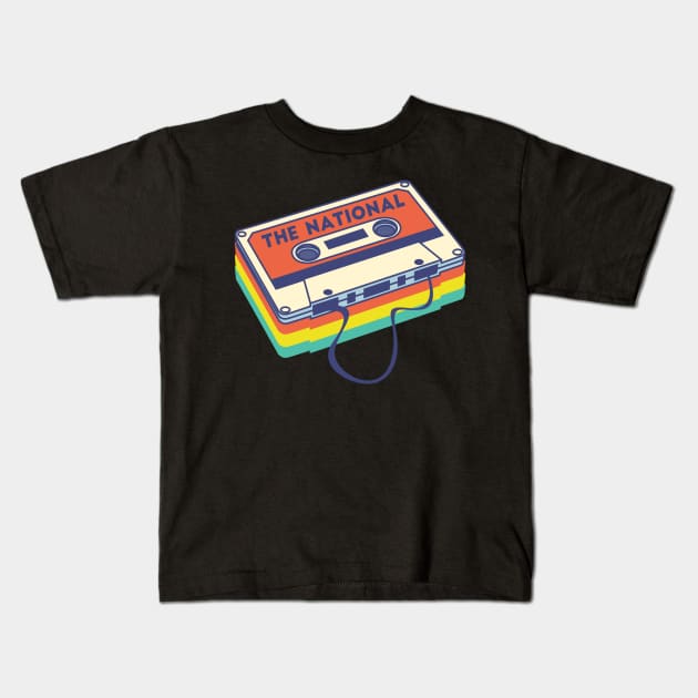 The National Band Logo Cassette Deck Kids T-Shirt by TheN